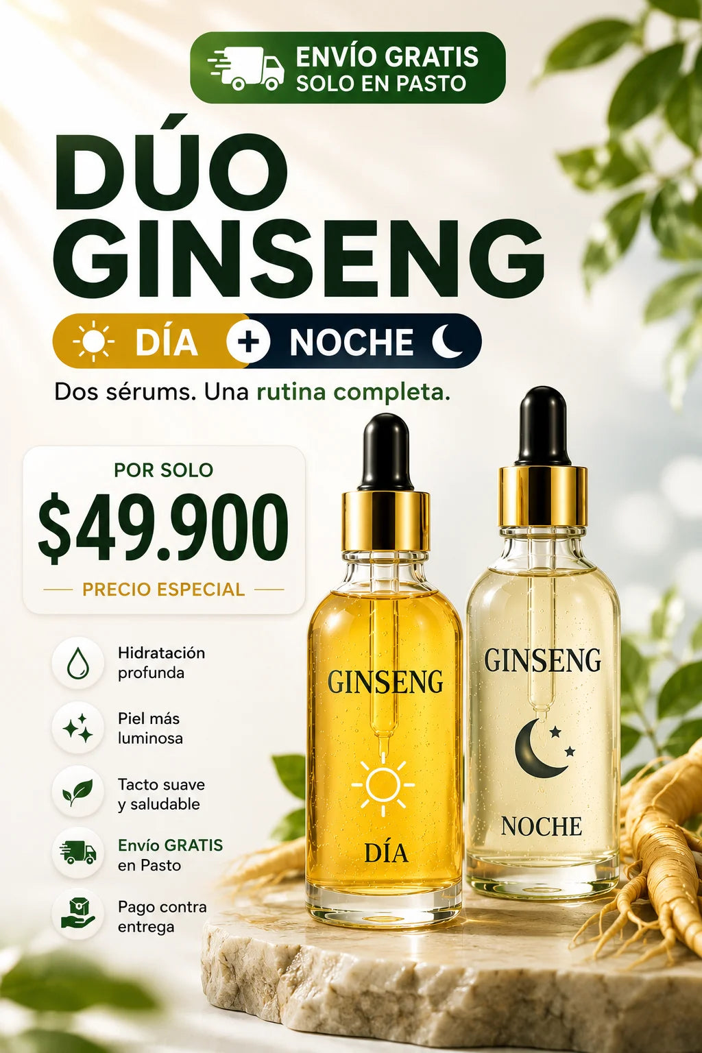 DÚO SERUM GINSENG DÍA + NOCHE