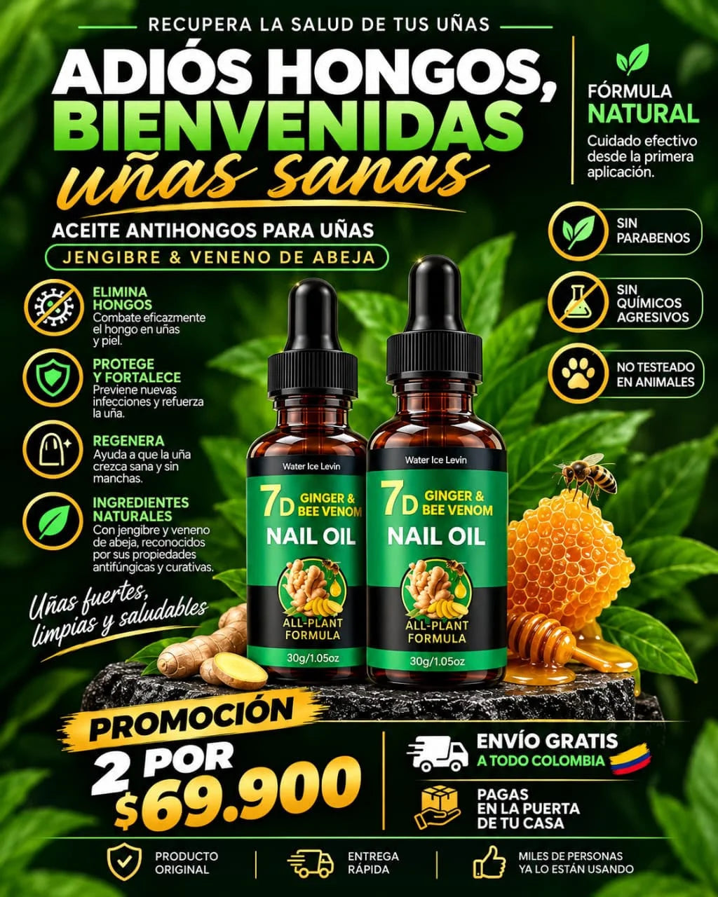 QUITA HONGOS DE UÑAS X2