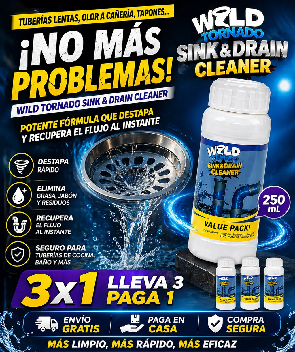 WILD TORNADO X3 DESTAPA CAÑERIAS